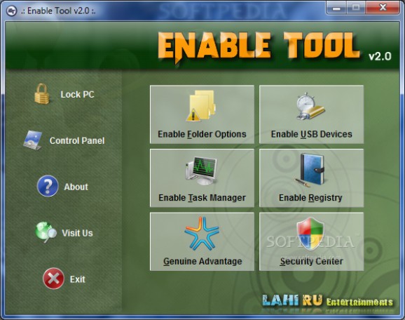 Enable Tool screenshot