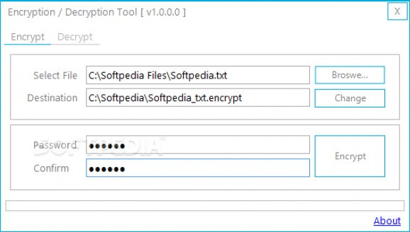 Encryption / Decryption Tool screenshot