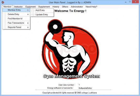 Energy-A Gym Management Solution screenshot