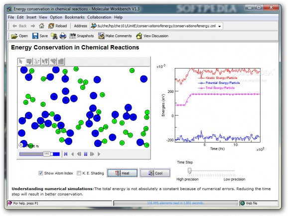 Energy Conservation in Chemical Reactions screenshot