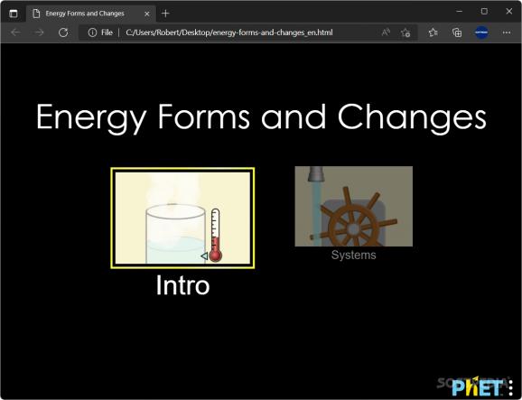 Energy Forms and Changes screenshot