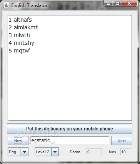 English Arabic Dictionary - Lite screenshot