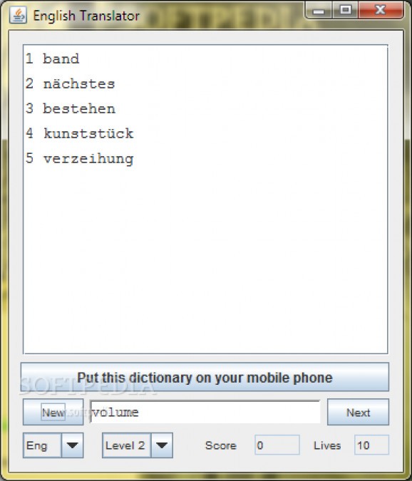 English German Dictionary - Lite screenshot