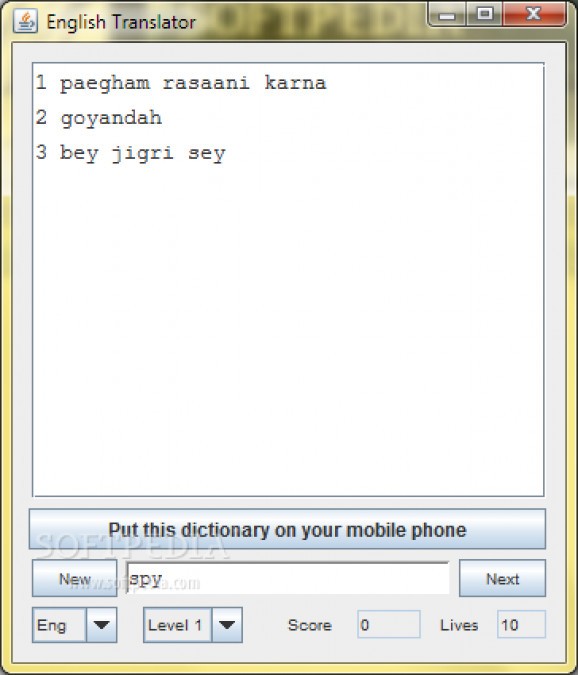 English Urdu Dictionary - Lite screenshot