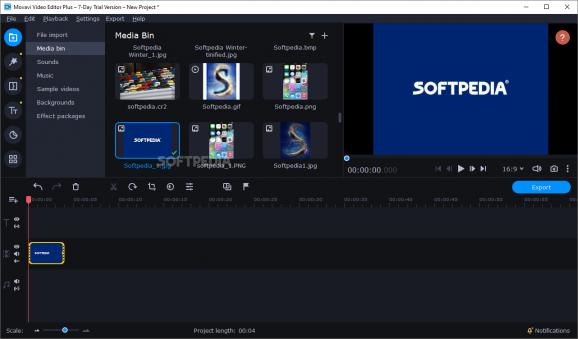 Movavi Video Editor screenshot