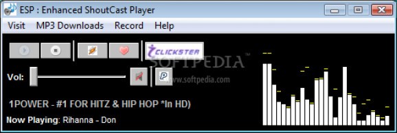 Enhanced ShoutCast Player screenshot