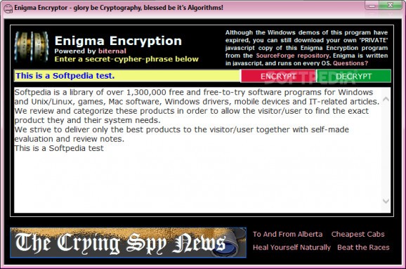 Enigma Encryption screenshot