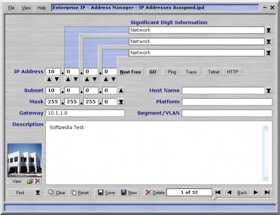 Enterprise IP - Address Manager screenshot