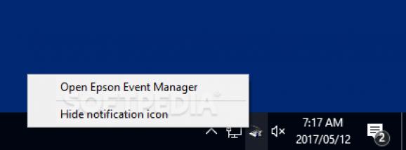 Epson Event Manager Utility screenshot