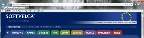 Epson Web-To-Page screenshot
