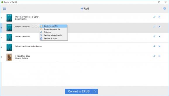 Epubor EPUB to Kindle Converter screenshot