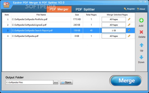 Epubor PDF Merger & Splitter screenshot