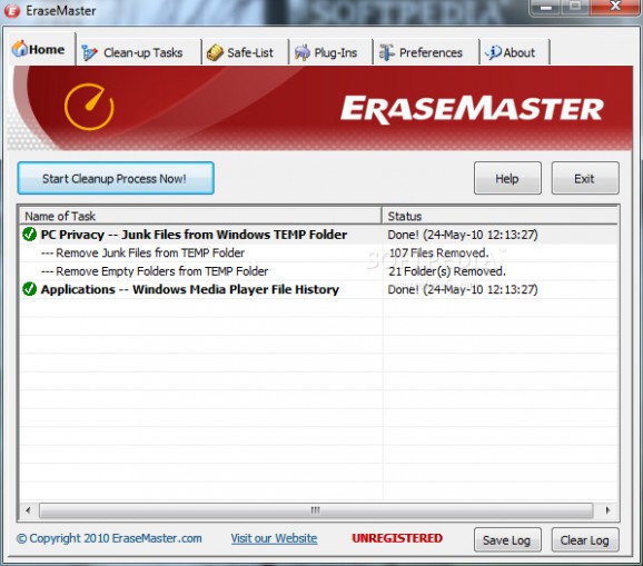 EraseMaster screenshot