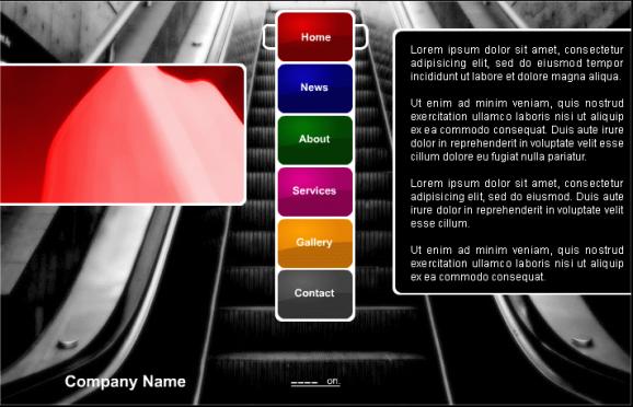 Escalator Flash Template screenshot