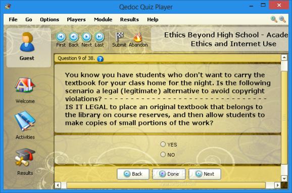 Ethics Beyond High School - Academic Ethics and Internet Use screenshot