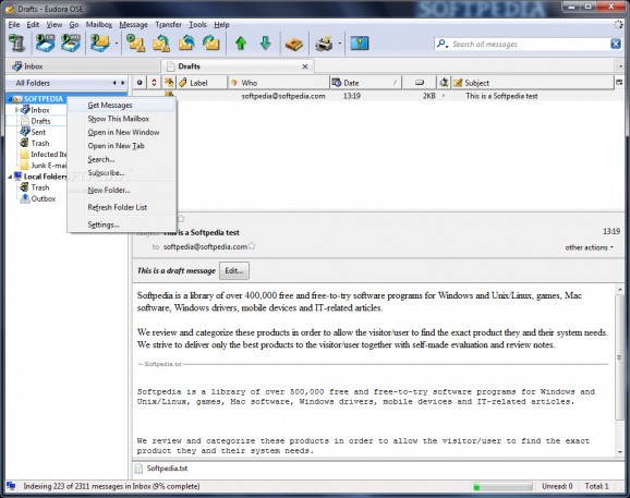 Eudora OSE screenshot
