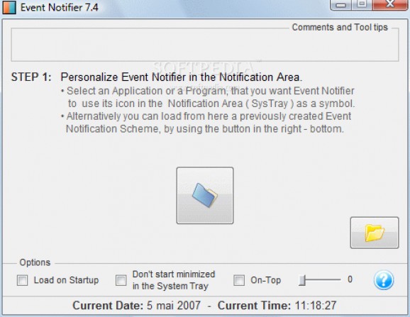 Event Notifier screenshot