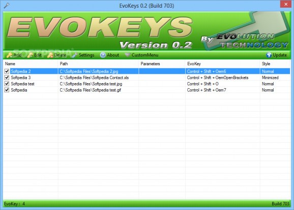 EvoKeys screenshot