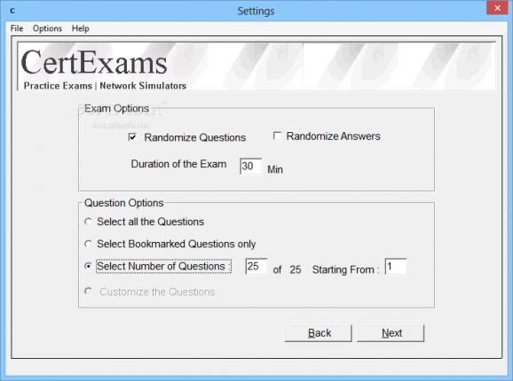 Exam Simulator for CCNP Switch 642-813 screenshot