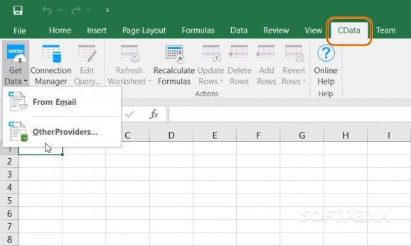 Excel Add-In for Email screenshot