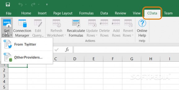 Excel Add-In for Twitter screenshot