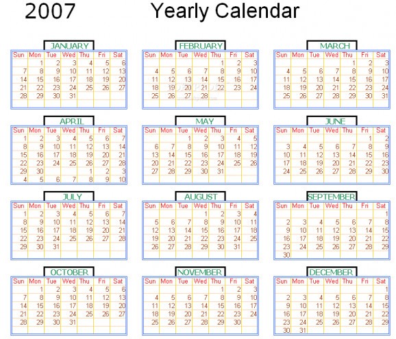 Excel Calendar Creator screenshot