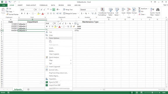 Excel DbfMate screenshot
