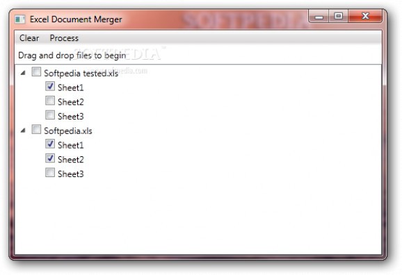Excel Document Merger screenshot