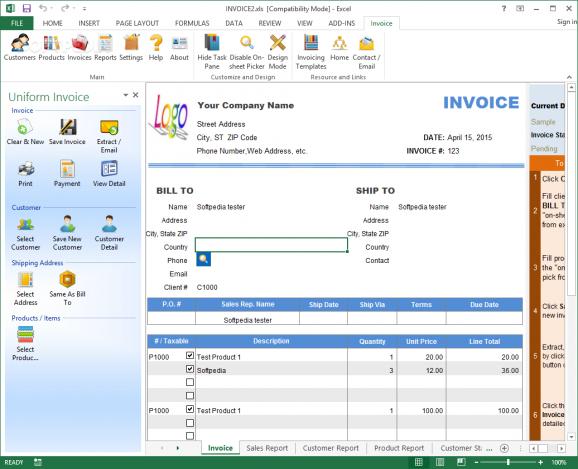 Uniform Invoice Software screenshot