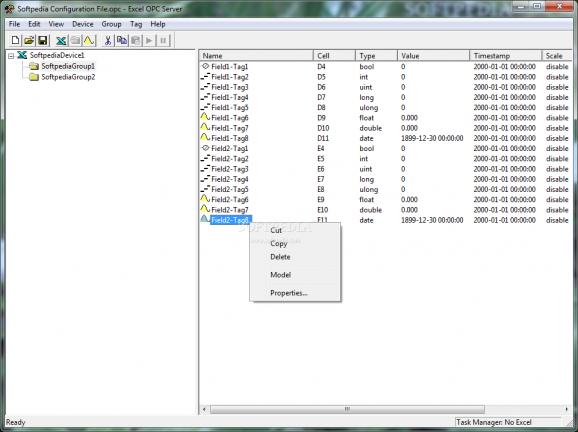 Excel OPC Server screenshot