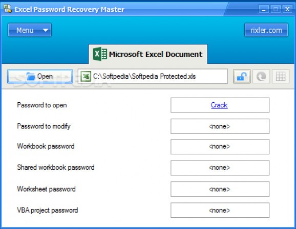 Excel Password Recovery Master screenshot