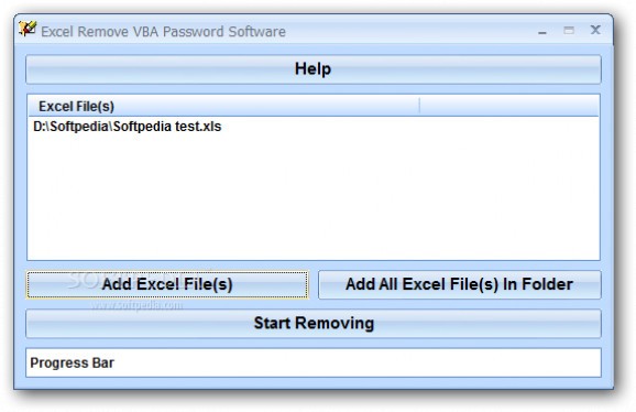 Excel Remove VBA Password Software screenshot
