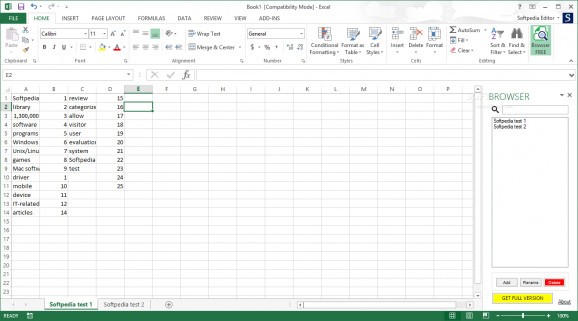 Excel Sheets Browser screenshot