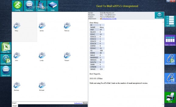 Excel To Mail screenshot
