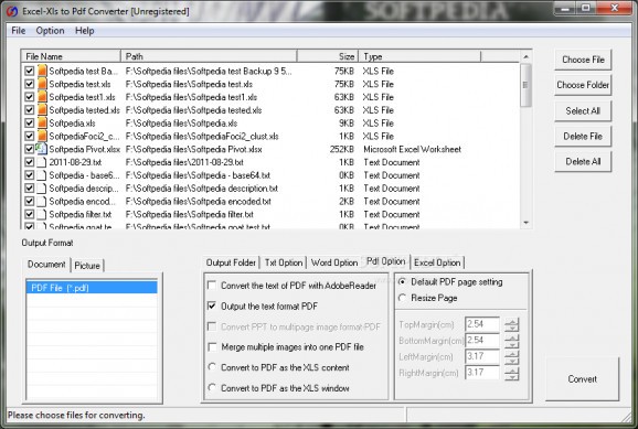 Excel/Xls to Pdf Converter screenshot