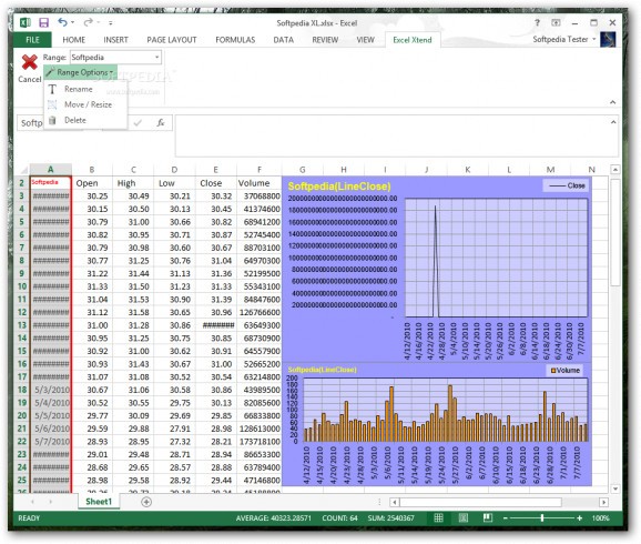 Excel Xtend screenshot
