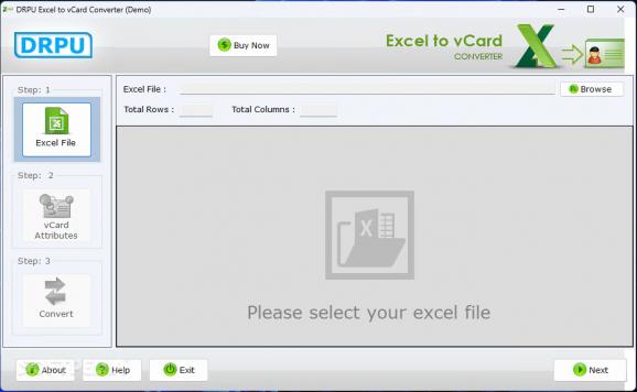 Excel to vCard Converter screenshot