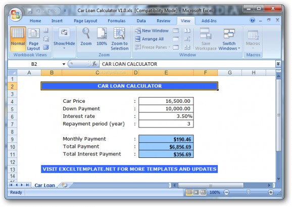 Car Loan Calculator screenshot