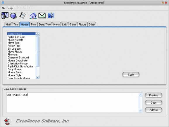 Excellence Java Pixie screenshot