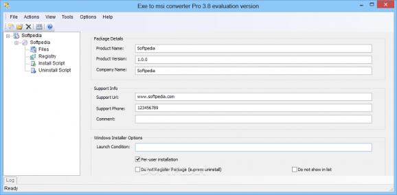 Exe to msi converter Pro screenshot