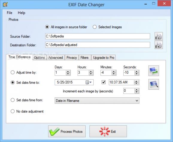 EXIF Date Changer screenshot