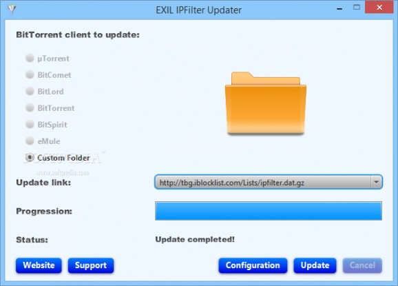 Exil IPFilter Updater screenshot