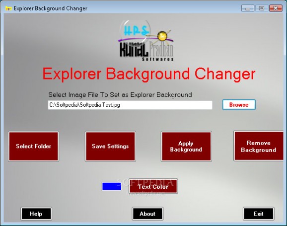 Explorer Background Changer screenshot