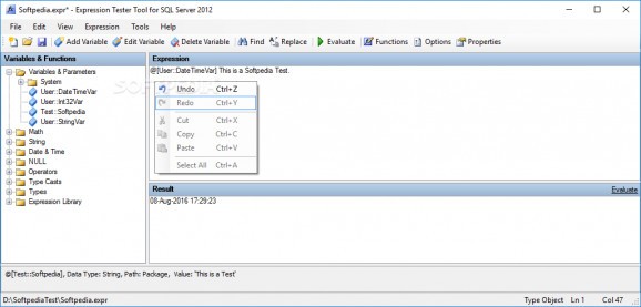 Expression Editor & Tester screenshot