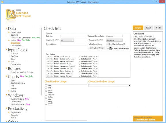 Extended WPF Toolkit Community Edition screenshot