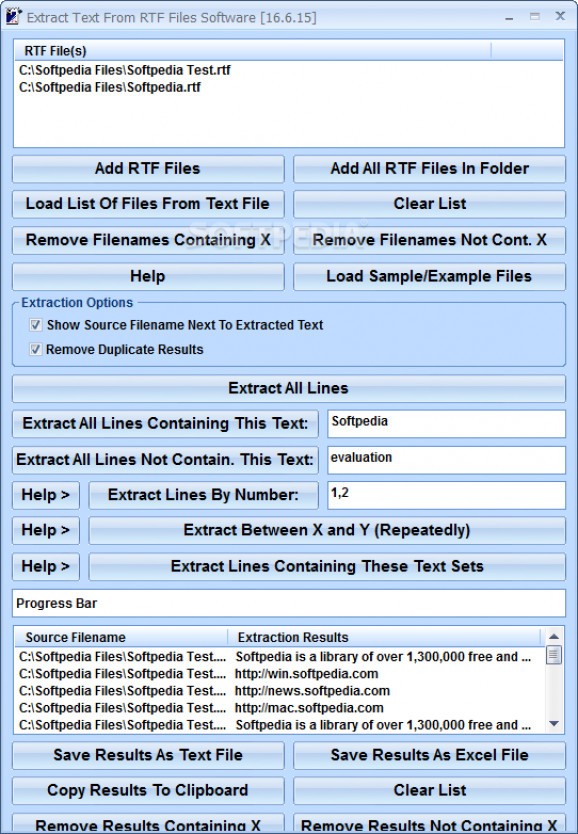 Extract Text From RTF Files Software screenshot