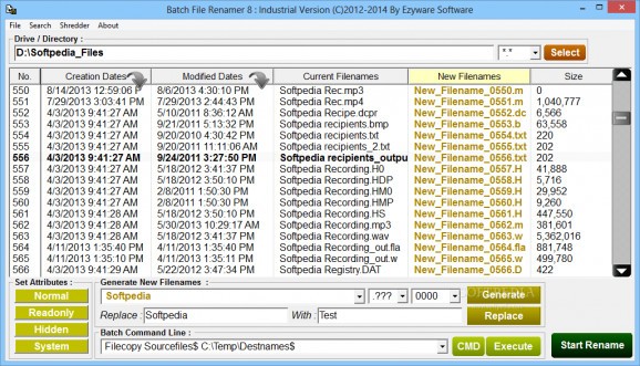 Ezyware Batch File Renamer screenshot