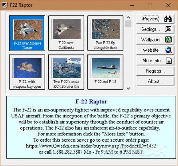 F-22 Raptor Screen Saver screenshot