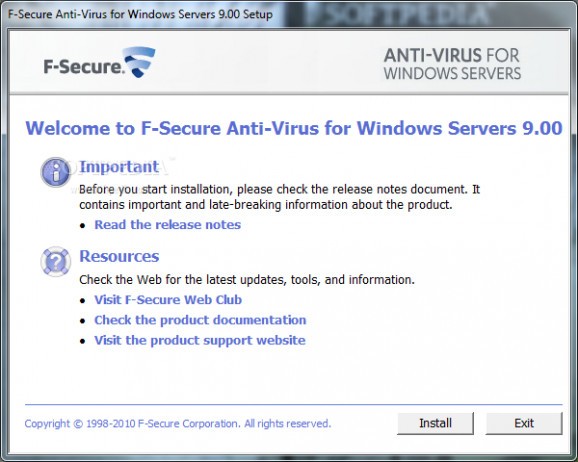 F-Secure Anti-Virus for Windows Servers screenshot