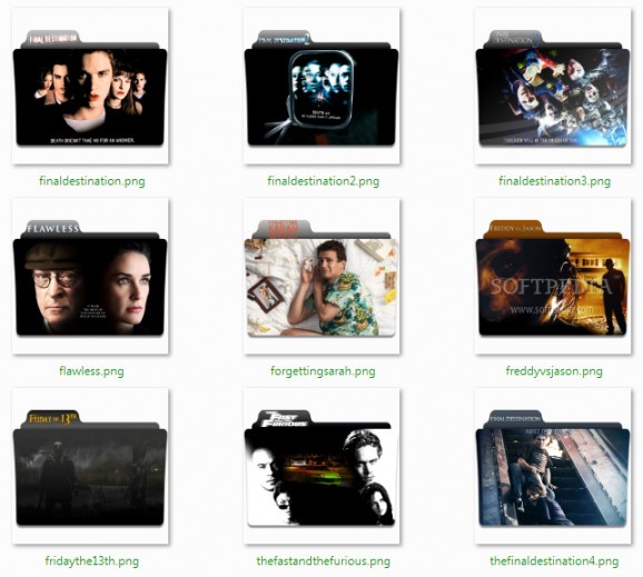 F movies folder icon pack screenshot